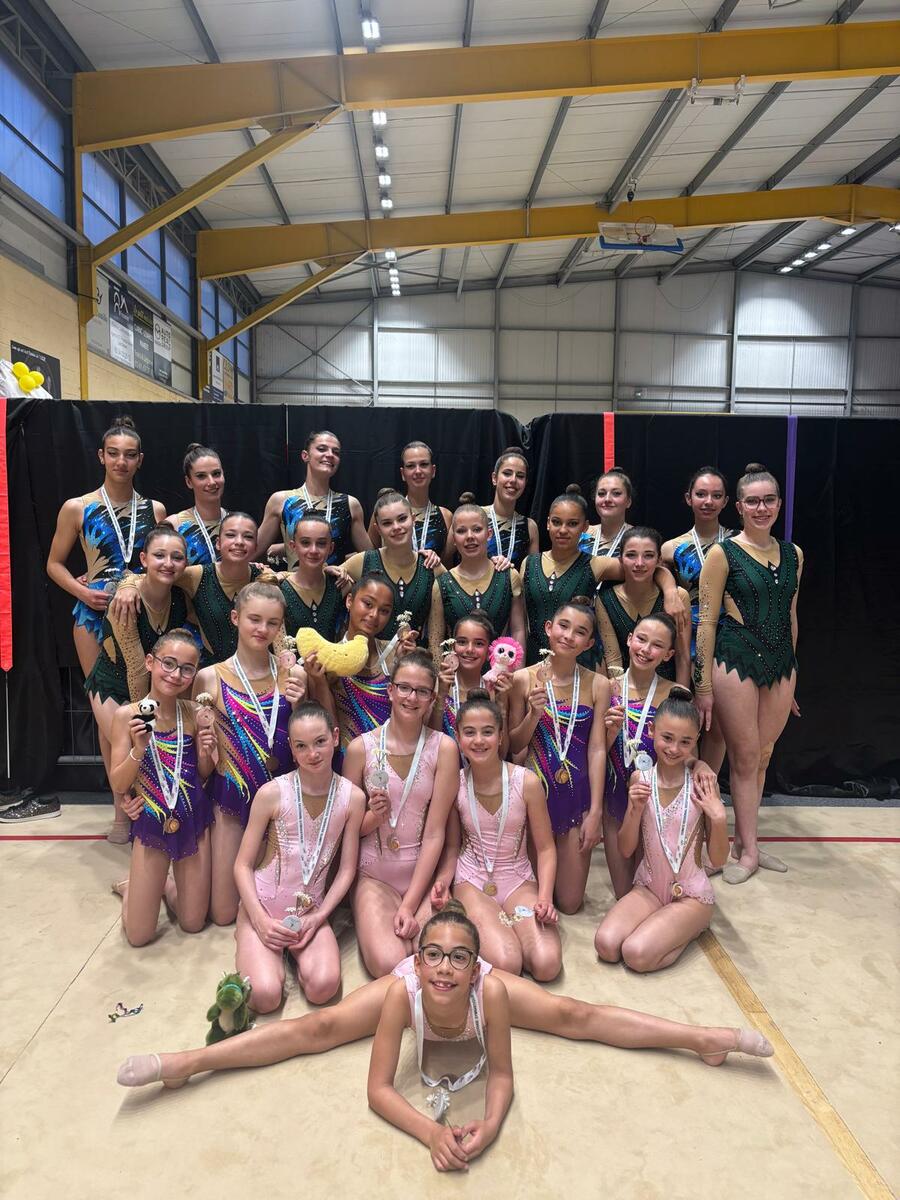 CR de la compétition Régionale GR duos et ensembles fed B fed C à Pamiers le 14 avril .