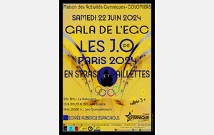 Gala de fin d'année &quot;les jeux olympiques &quot; en strass et paillettes.